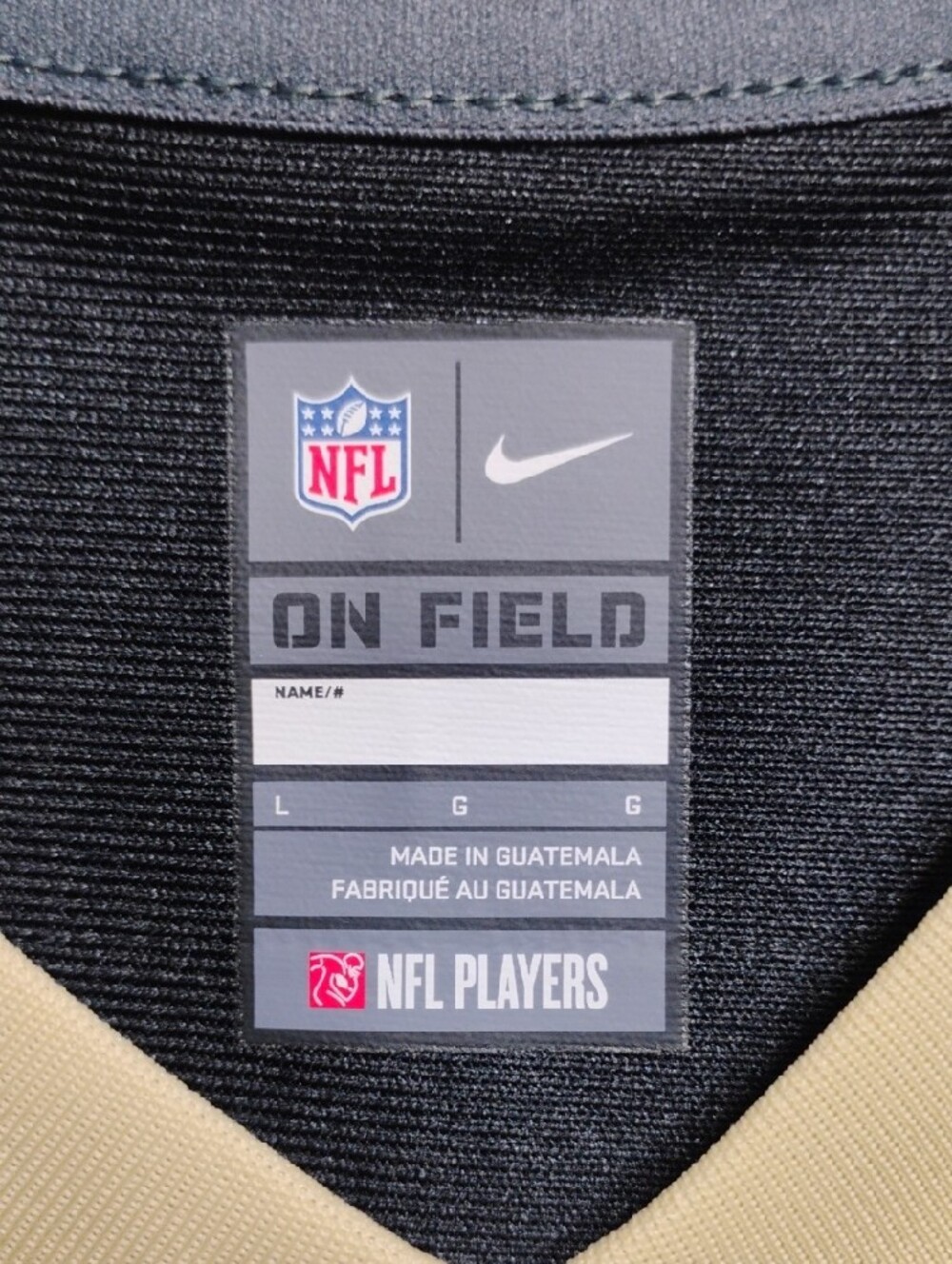 (C-68) Nike New Orleans Saints Vernon Broughton #91 Football Jersey - Picture 3 of 8